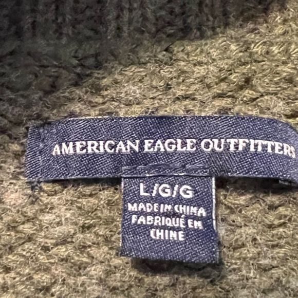 American Eagle Outfitters Olive Green Turtleneck Sweater - Picture 9 of 14